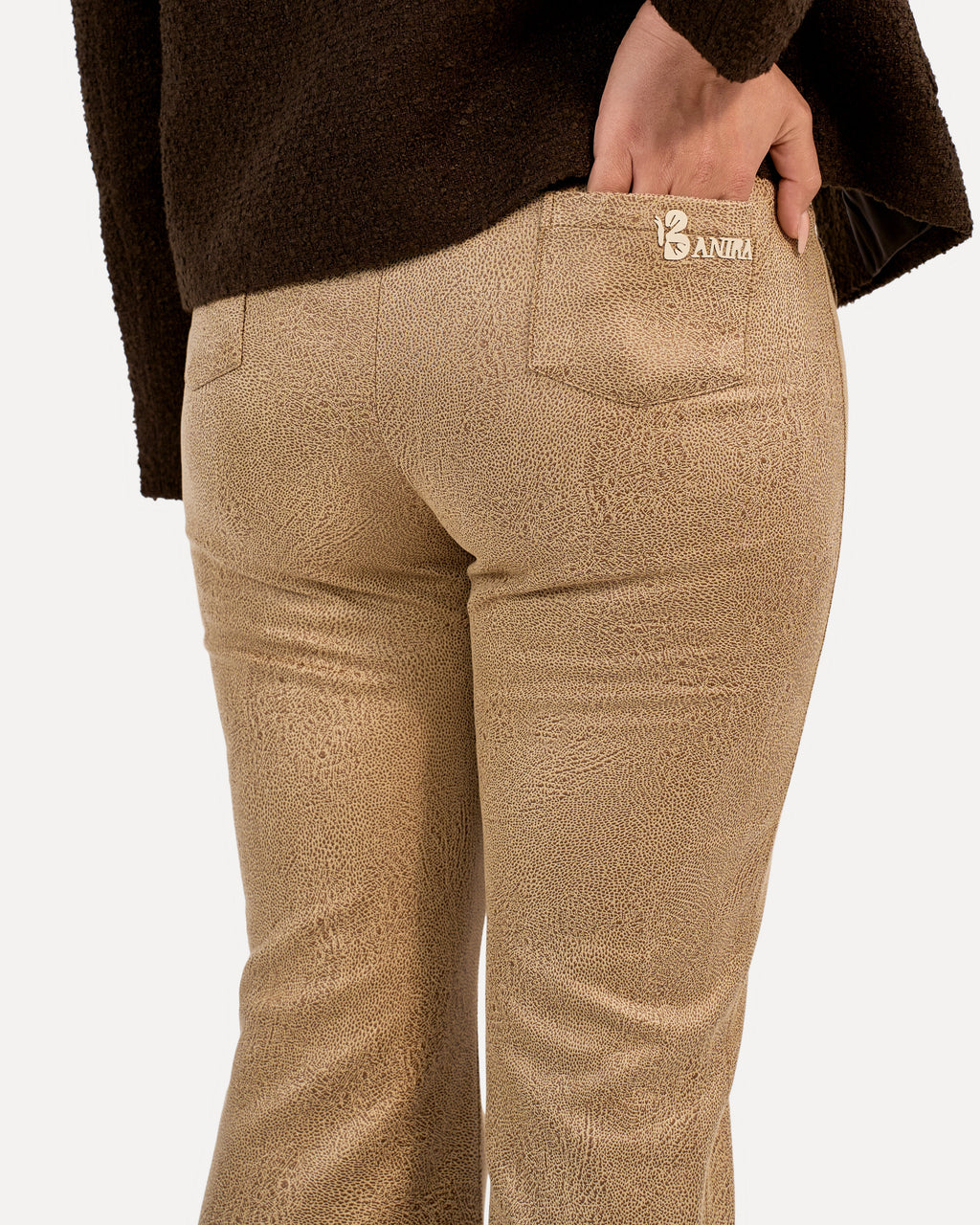 Banira patterned pants - Beige