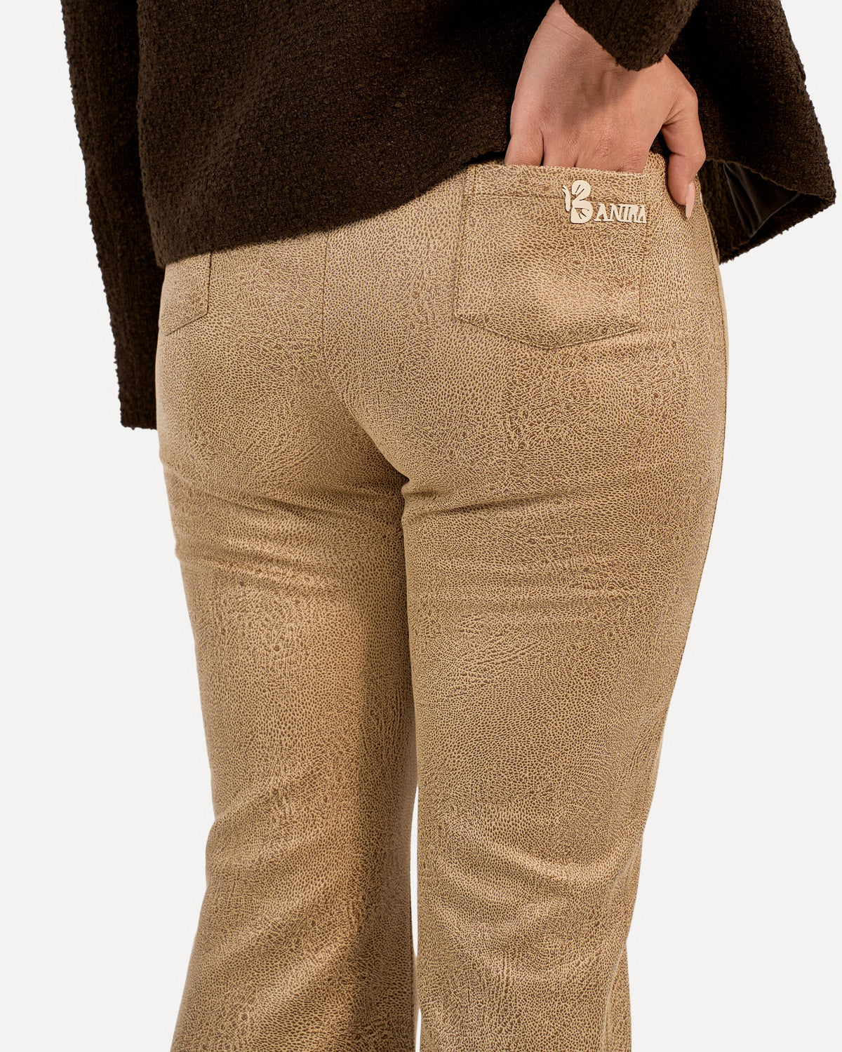 Banira patterned pants - Beige